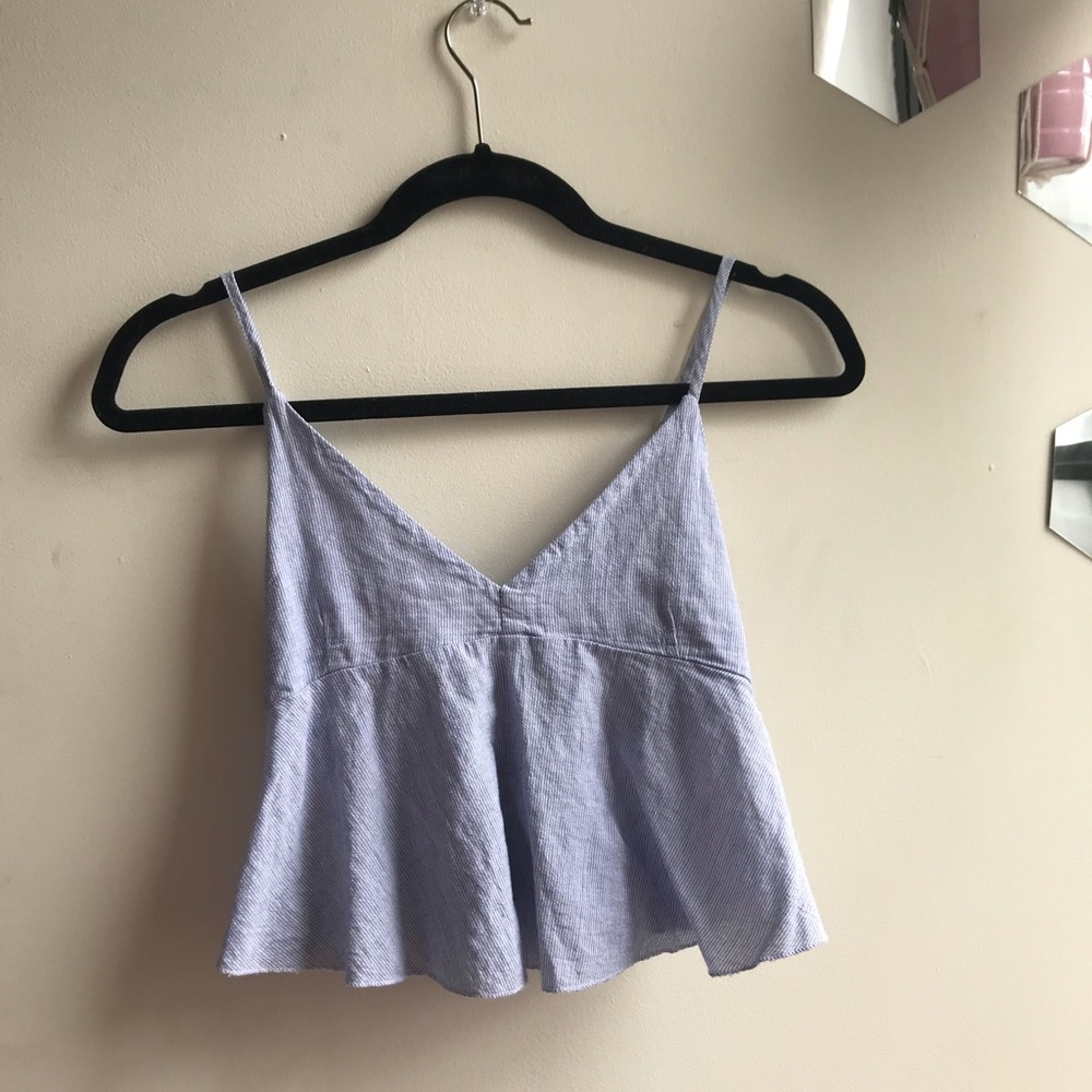 Brandy Melville blue striped tank